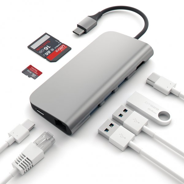 Satechi USB-C Multi-Port Adapter 4K Space Grey