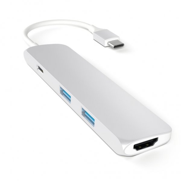Satechi Type-C Slim Multi-port Adapter 4K Silver