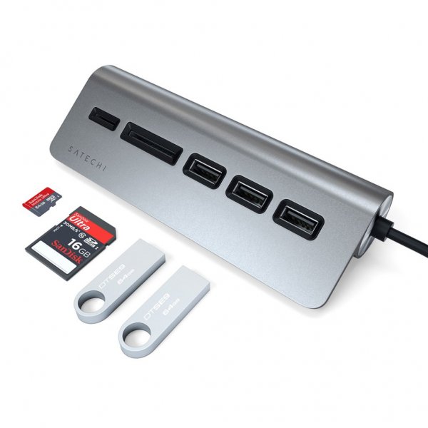 Satechi USB-C Combo Hub for Desktop Silver