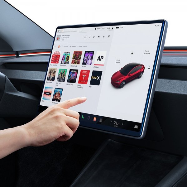 Spigen Skärmskydd GLAS.tR EZ Fit Tesla Model Y (2025/2026)/Model 3 (2024/2025/2026)