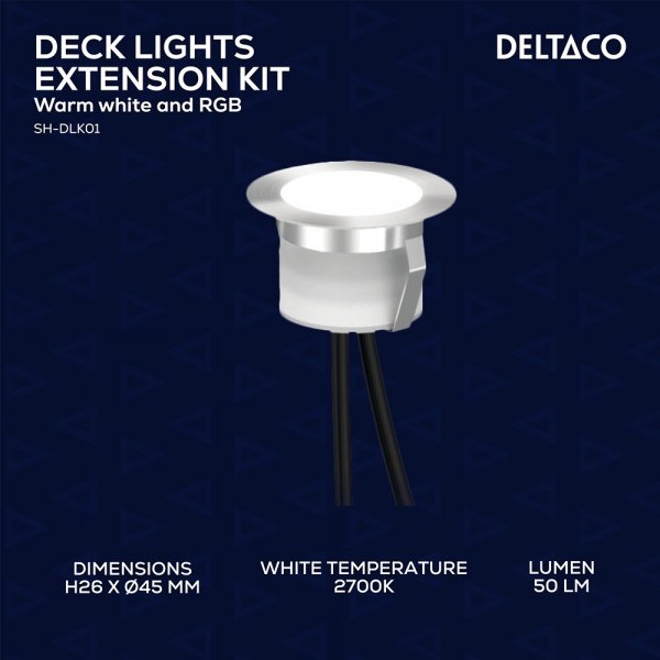 Deltaco Smart Home Smart Altanbelysning RGB 10-pack