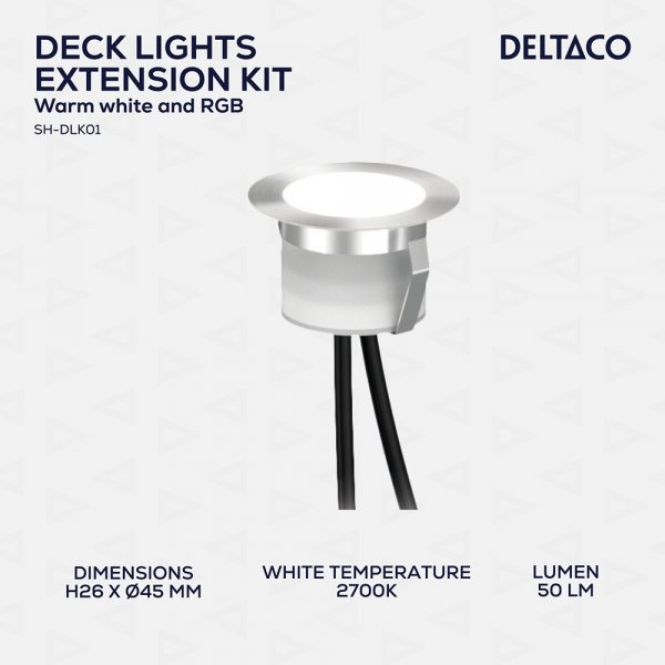 Deltaco Smart Home Smart Altanbelysning RGB 10-pack