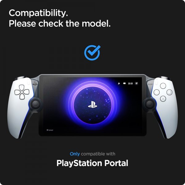 Spigen Sony PlayStation Portal Skärmskydd GLAS.tR EZ Fit