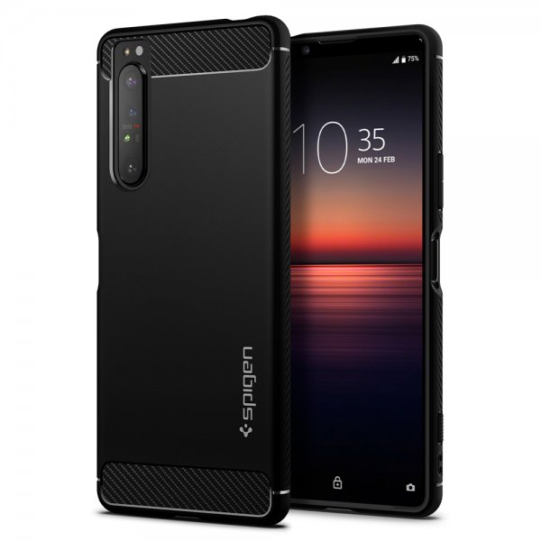 Spigen Sony Xperia 1 II Skal Rugged Armor Matte Black