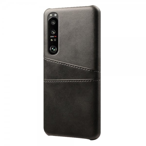 Sony Xperia 1 III Skal med två Kortfack Svart