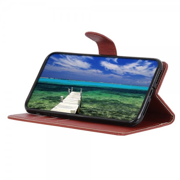 Sony Xperia 1 IV Fodral Litchi Brun