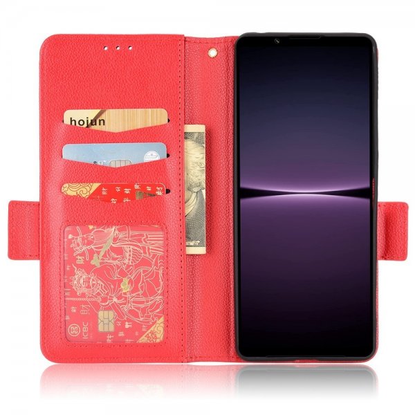 Sony Xperia 1 IV Fodral med Kortfack Röd