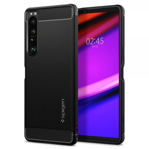 Spigen Sony Xperia 1 IV Skal Rugged Armor Matte Black