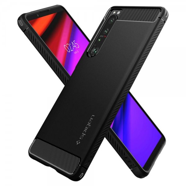 Spigen Sony Xperia 1 IV Skal Rugged Armor Matte Black