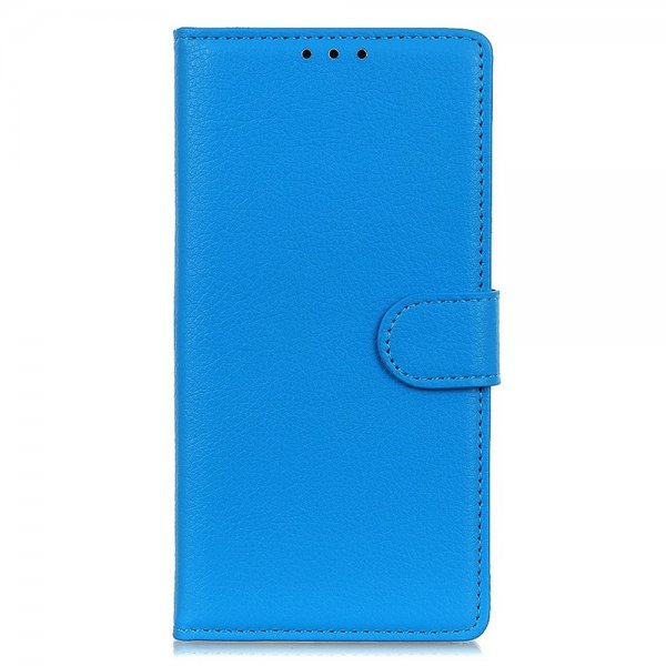 Sony Xperia 1 V Fodral Litchi Blå