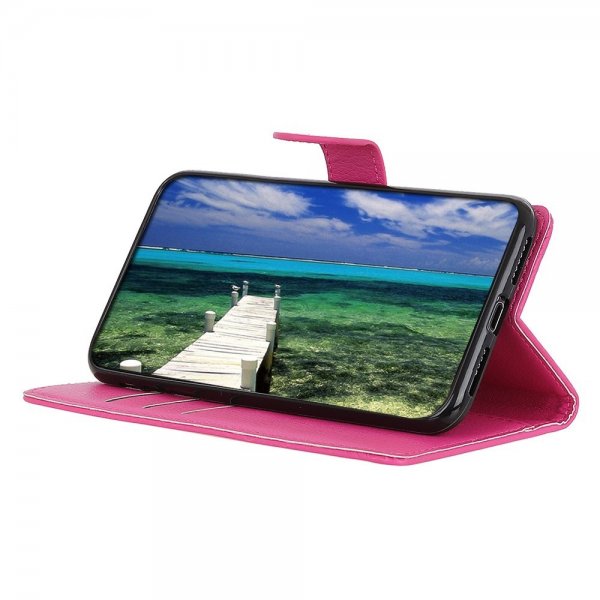 Sony Xperia 1 V Fodral Litchi Magenta