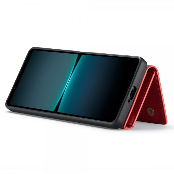 Dg.Ming Sony Xperia 1 V Skal M1 Series Löstagbar Korthållare Röd