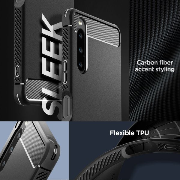 Spigen Sony Xperia 1 V Skal Rugged Armor Matte Black