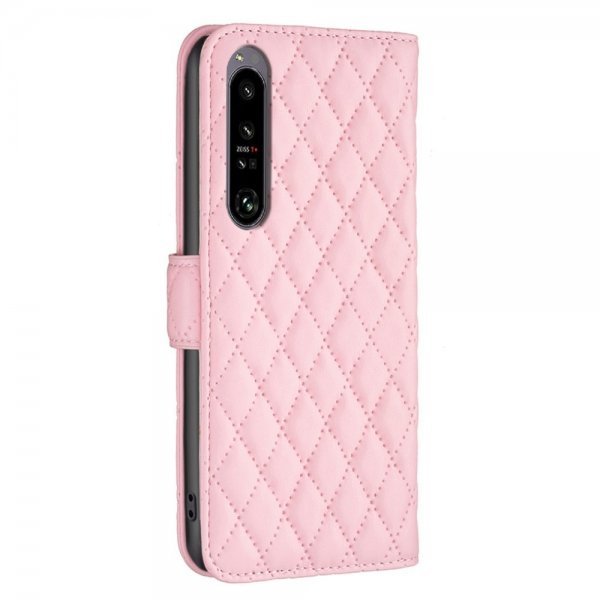 Sony Xperia 1 VI Fodral Rombmönster Rosa