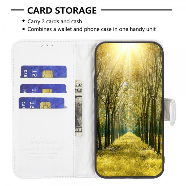 Sony Xperia 1 VI Fodral Rombmönster Vit