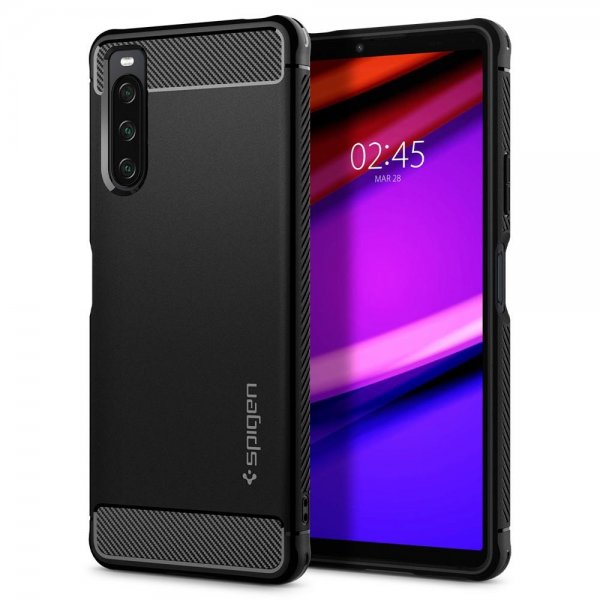 Spigen Sony Xperia 10 IV Skal Rugged Armor Matte Black
