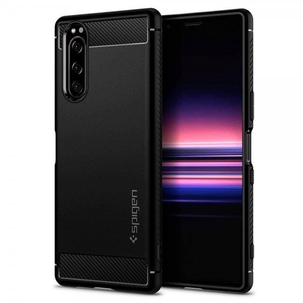 Spigen Sony Xperia 5 Skal Rugged Armor Matte Black