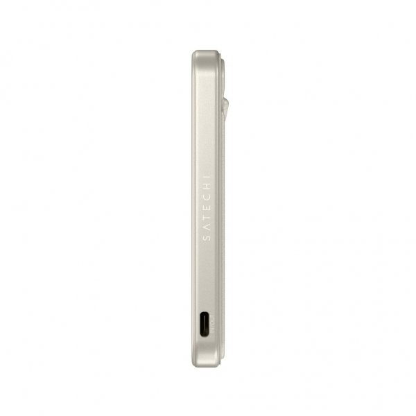 Satechi OntheGo Qi2 5K MagSafe-powerbank med Stativ Sand