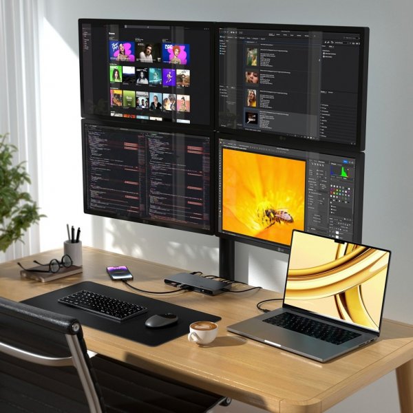 Satechi Thunderbolt 4 Docking Station med DisplayLink