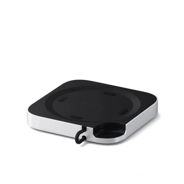 Satechi Mac Mini M4 Stativ & Hub med SSD-kapsling Silver