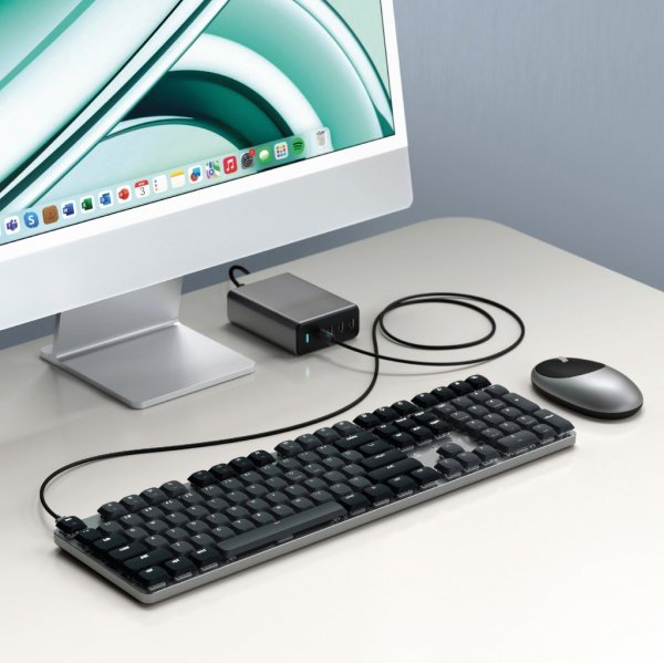 Satechi SM3 Slim Mekaniskt Bluetooth Tangentbord Mörkgrå