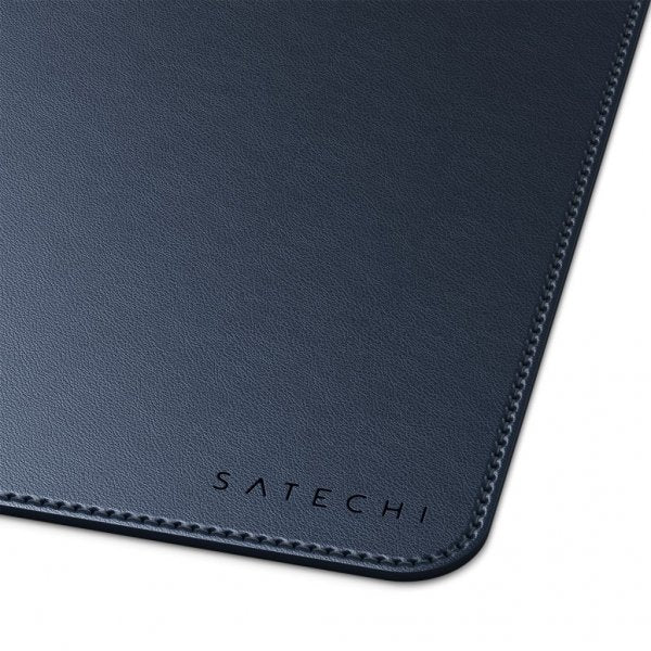 Satechi Premium skrivbordsmatta i veganskt läder Blå