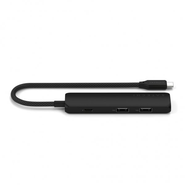 Satechi 4-i-1 USB-C Slim Multiport Adapter 4K Svart