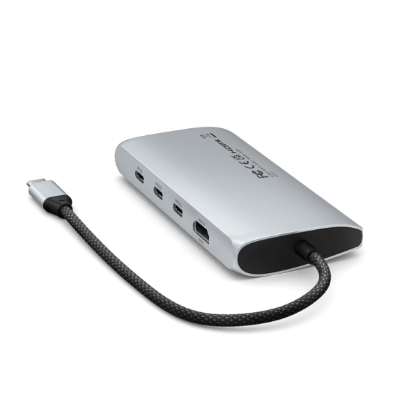 Satechi USB-C Multiport Adapter 8K With Ethernet V3 Silver