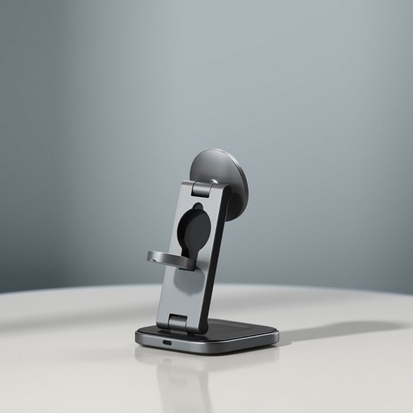 Satechi Trådlös Laddare 3-in-1 Foldable Qi2 Wireless Charging Stand MagSafe