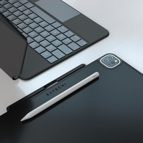 Satechi iPad Pro 12.9 Skal Vegan-Leather Magnetic Case Svart