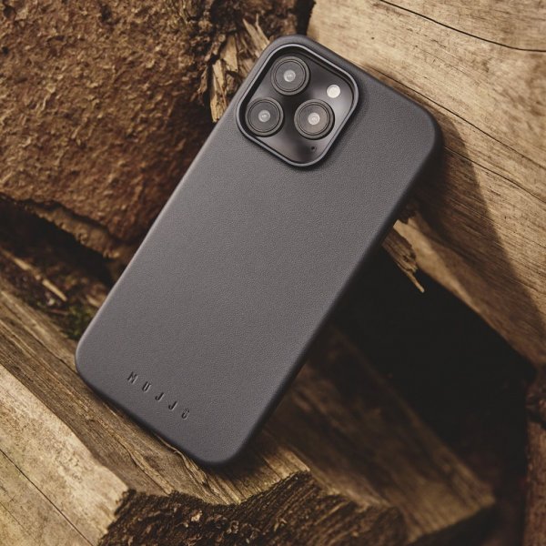 Mujjo iPhone 16 Pro Skal Maiz Case Steel Blue