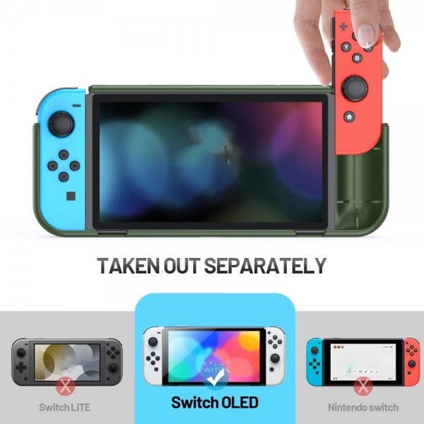 Stötsäkert skal till Nintendo Switch OLED Grön