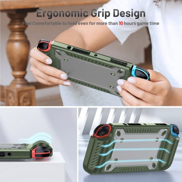 Stötsäkert skal till Nintendo Switch OLED Grön