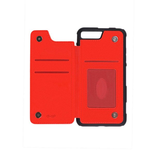 iPhone 7 Plus/iPhone 8 Plus Skal Korthållare Röd