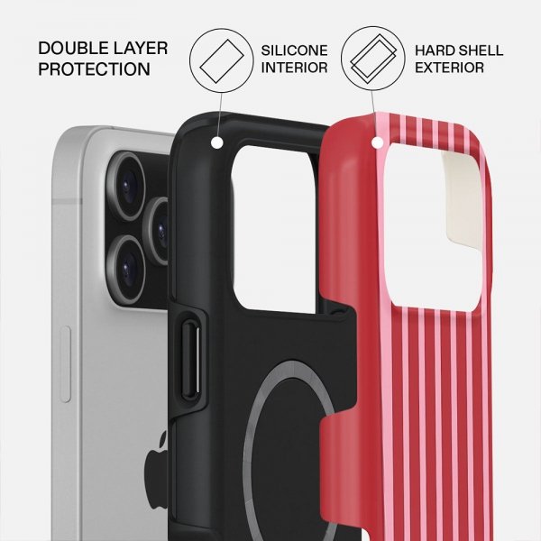 Burga iPhone 17 Pro Skal Tough MagSafe Strawberry Jam