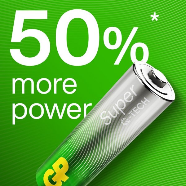 GP Super Alkaline AA-batteri 15A/LR6 20-pack