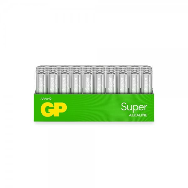 GP Super Alkaline AAA-batteri 24A/LR03 40-pack