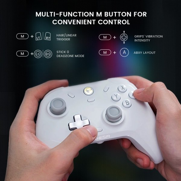 GameSir T4 Cyclone Trådlös Spelkontroll Multiplatform Vit