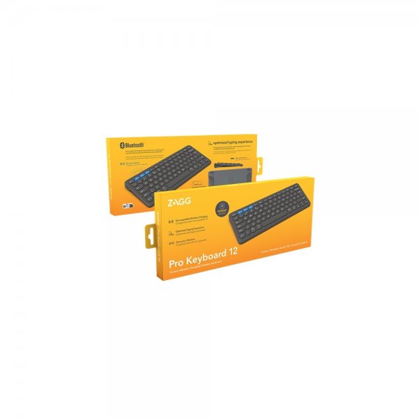 ZAGG Trådlöst Tangentbord Pro Keyboard 12 Nordic Charcoal