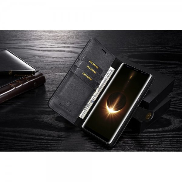 Dg.Ming Samsung Galaxy Note 8 Plånboksfodral Löstagbart Skal Svart