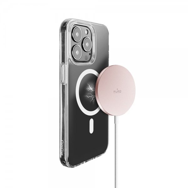 Puro Trådlös Laddare Magnetic USB-C Charging Cable MagSafe Rosa