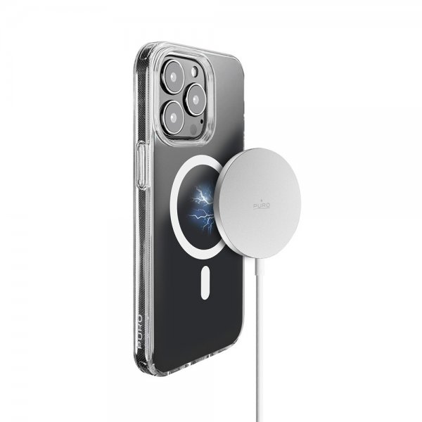 Puro Trådlös Laddare Magnetic USB-C Charging Cable MagSafe Vit