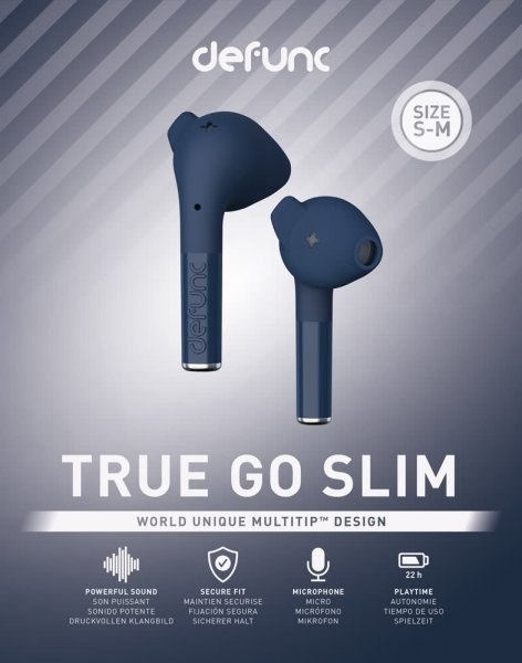 Defunc True Go Slim Trådlösa Hörlurar Blå