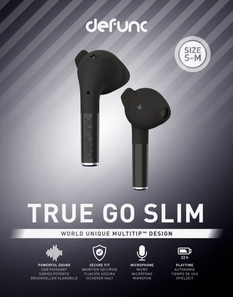Defunc True Go Slim Trådlösa Hörlurar Svart
