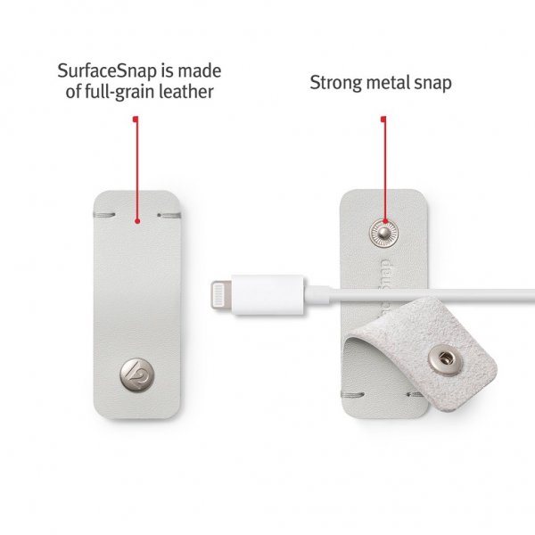 Twelve South Kabelhållare CableSnap Stay Dove Grey