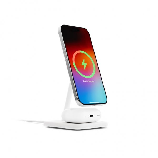 Twelve South Trådlös Laddare HiRise 2 Deluxe Qi2 MagSafe Vit