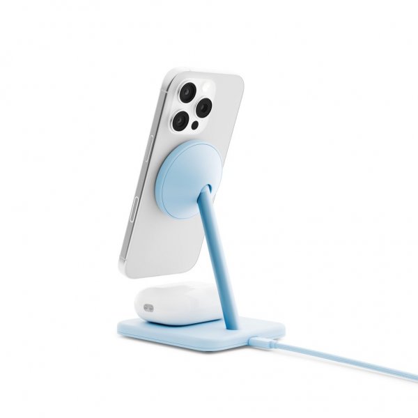 Twelve South HiRise 2 Deluxe 2-i-1 MagSafe-laddare Glacier Blue