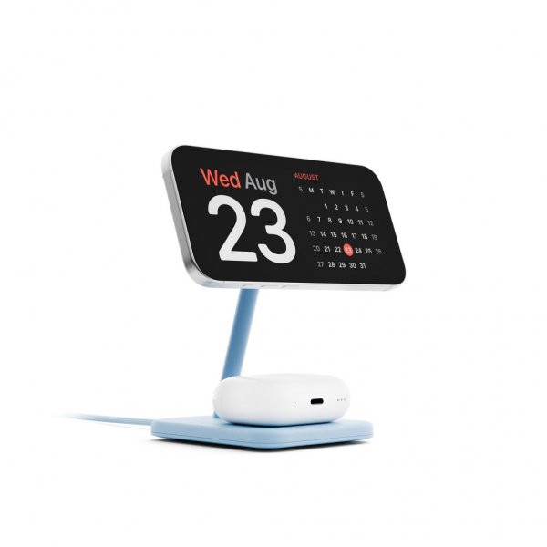 Twelve South HiRise 2 Deluxe 2-i-1 MagSafe-laddare Glacier Blue