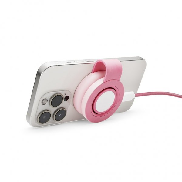 Twelve South Trådlös Laddare ButterFly SE 2-in-1 Qi2 MagSafe Rosa
