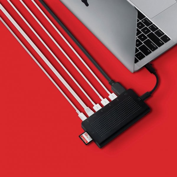 Twelve South StayGo USB-C Hub Svart